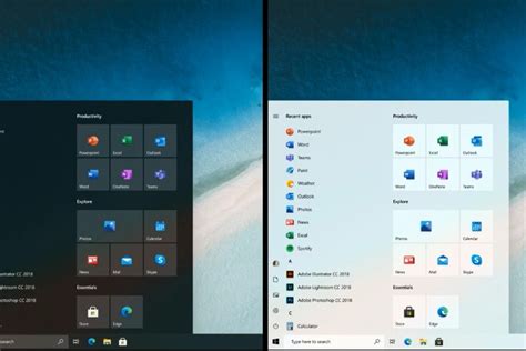 Microsoft shows a future Windows 10's Start menu based on icons, not ...