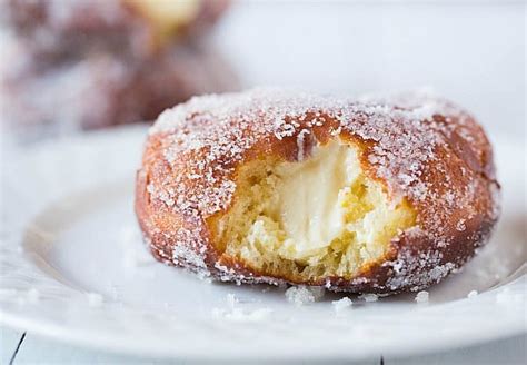 Vanilla Cream-Filled Doughnuts | Brown Eyed Baker