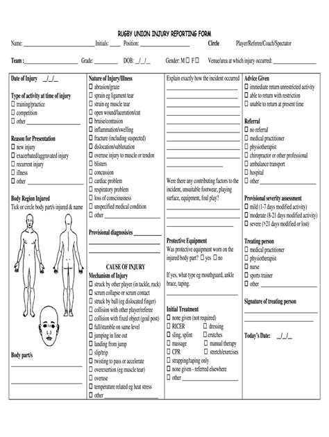 Union Injury Form - Fill Online, Printable, Fillable, Blank | pdfFiller