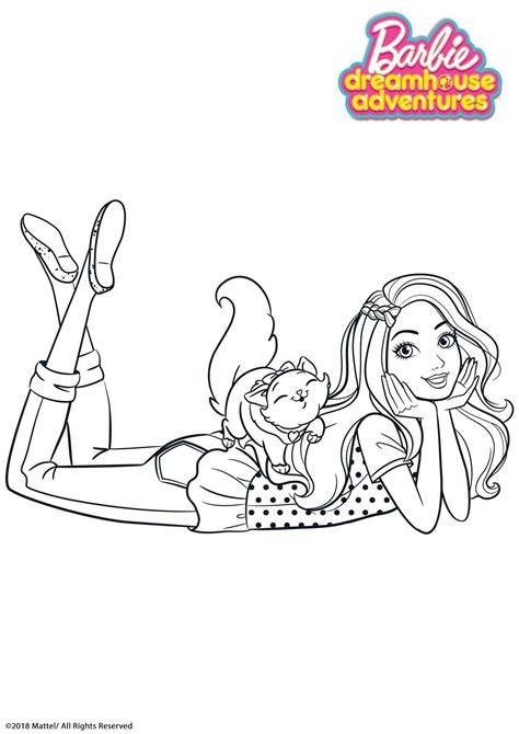 Barbie dreamhouse coloring pages - tasteslide