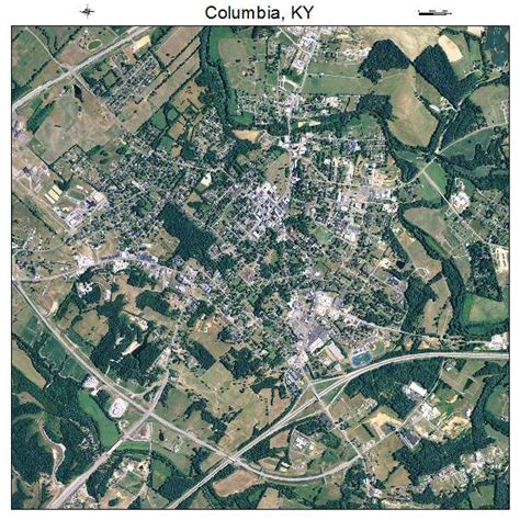 Aerial Photography Map of Columbia, KY Kentucky