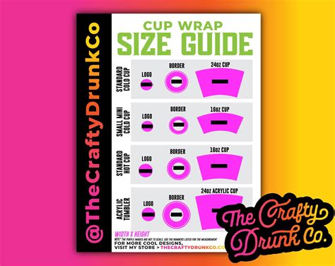 Cup Wrap Size Guide – TheCraftyDrunkCo