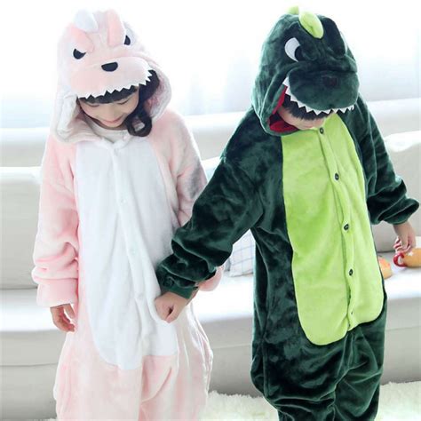 Dinosaur Onesie Pajamas for Kids & Toddler Animal Onesies Costume ...