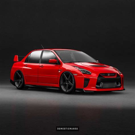 Mitsubishi Evo "R35 GT-R" Face Swap Rendering Is JDM Awesomeness - autoevolution