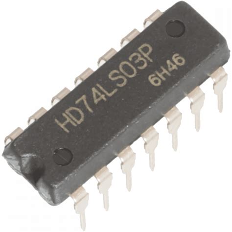 74LS03 Quad 2-Inputs NAND Gate IC Open Collector | Majju PK