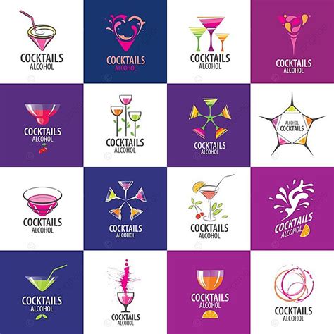 Alcoholic Cocktails Logo Wine Booze Vector Vector, Wine, Booze, Vector PNG and Vector with ...