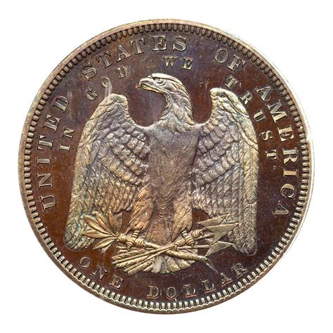 1879 Pattern Dollar. Copper, reeded edge. PCGS PF66