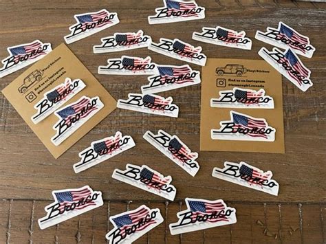 New Bronco USA Stickers | Bronco6G - 2021+ Ford Bronco & Bronco Raptor ...