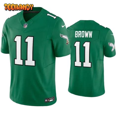 Philadelphia Eagles A.J. Brown Green Throwback Limited Jersey