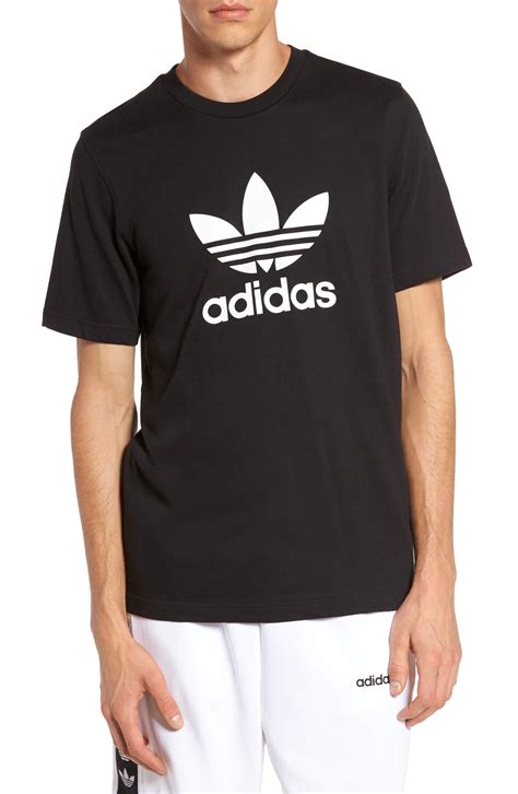 adidas Originals Trefoil Graphic T-shirt in Black for Men - Save 37% - Lyst