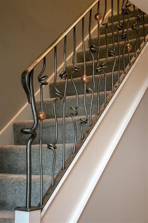 Gorgeous Staircases With Metal Spindles References | Stair Designs