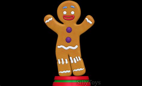 3D file Gingerbread Man - Shrek 👨・3D printer design to download・Cults