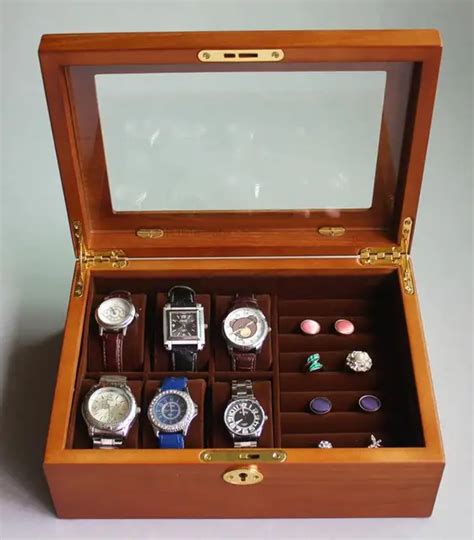 Luxury Original wood 6 slot wooden watch box watch window luxury watch box jewelry box watch ...