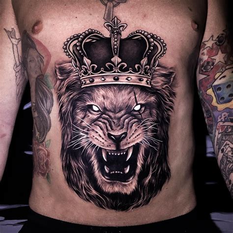 Leo Lion Tattoo with Crown | Tattoo Ideas and Inspiration Leo Lion ...