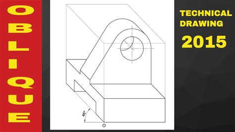 how to draw an oblique view? - YouTube