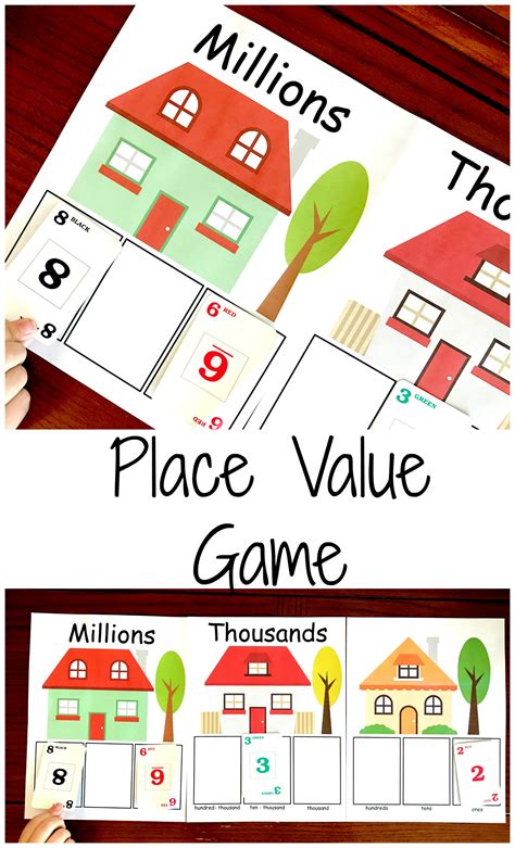 Help Your Kids Learn Large Numbers With A Place Value Game Printable