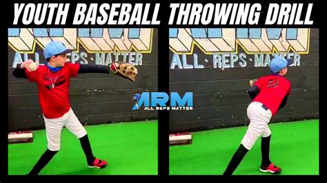 Baseball Throwing Drill For Beginner Youth Guys - YouTube