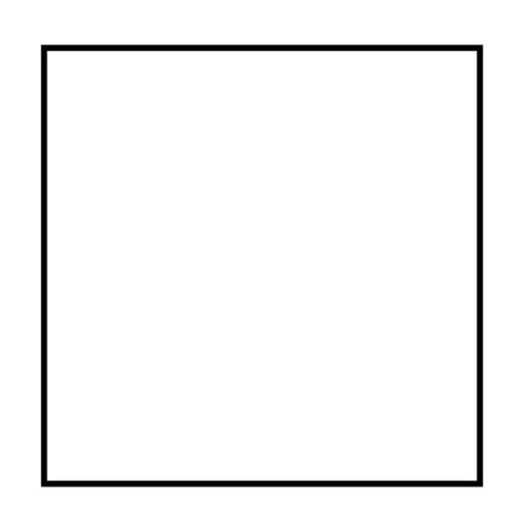 Basic Square Outline - Transparent PNG & SVG vector file