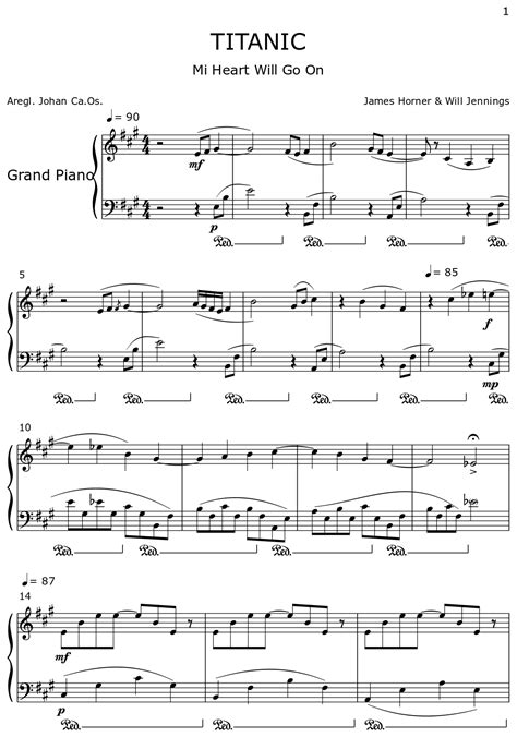 TITANIC - Sheet music for Piano