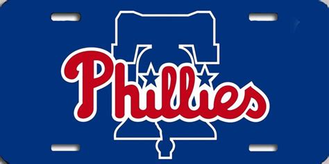 MLB Philadelphia Phillies Liberty Bell Logo Blue Background - Etsy