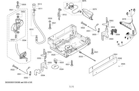 How to Repair | Bosch Dishwasher SGE63E05UC.01 diagram spare parts 5.6