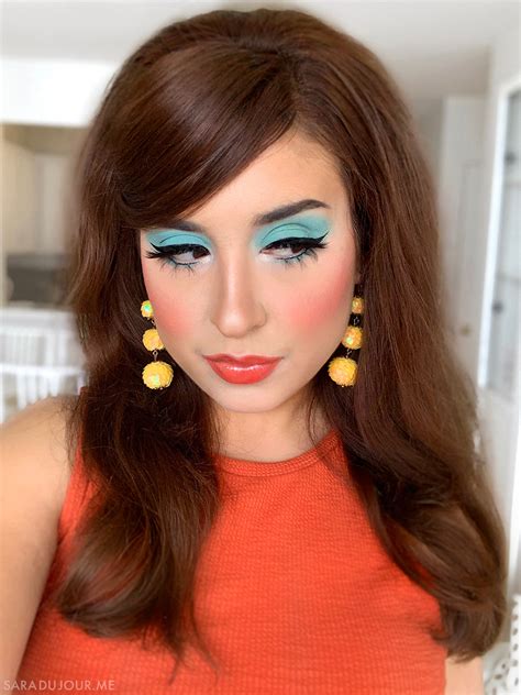 1960s Inspired Turquoise Eye Makeup • Sara du Jour