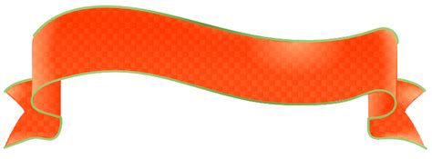 Orange Banner PNG Image