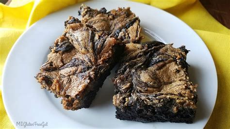 Gluten-Free Banana Flour Brownies with SunButter Swirl - MI Gluten Free Gal