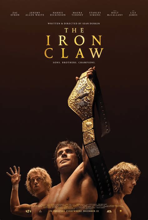 The new poster for "The Iron Claw" movie coming out December 22nd about ...