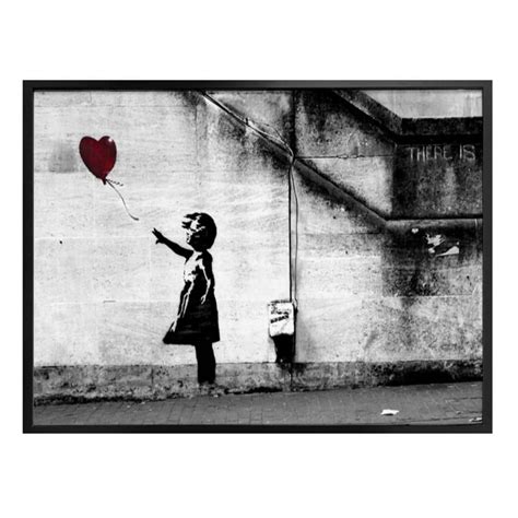 Poster Banksy - Girl with balloon | wall-art.com