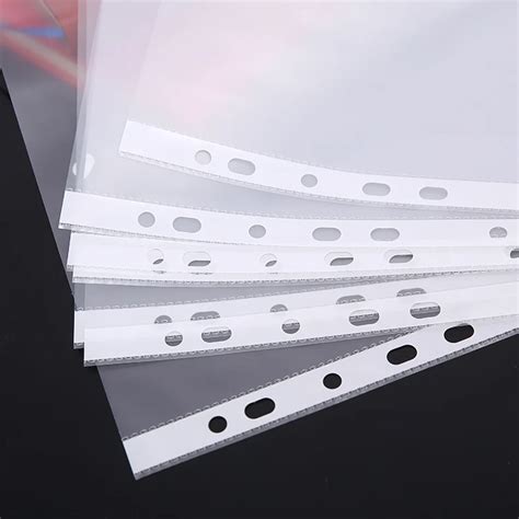 A4 Pp Clear Waterproof Document Holder 11 Holes Sheet Protector - Buy ...