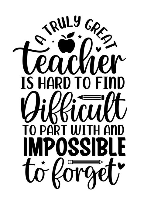 Teacher day quotes lettering school sayings typography back to school ...