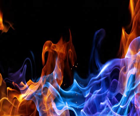 Red and Blue Fire Wallpaper - WallpaperSafari