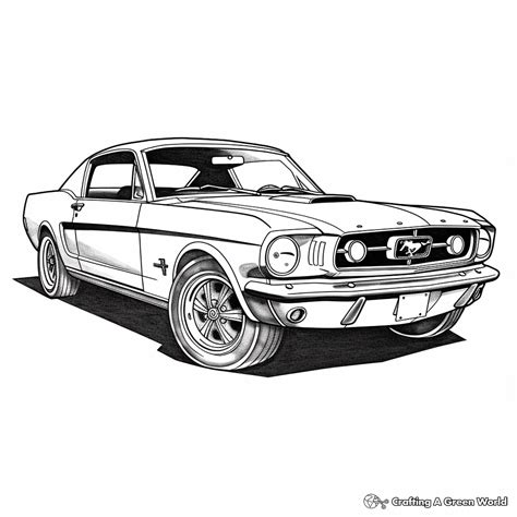 Muscle Car Coloring Pages - Free & Printable! - Coloring Library