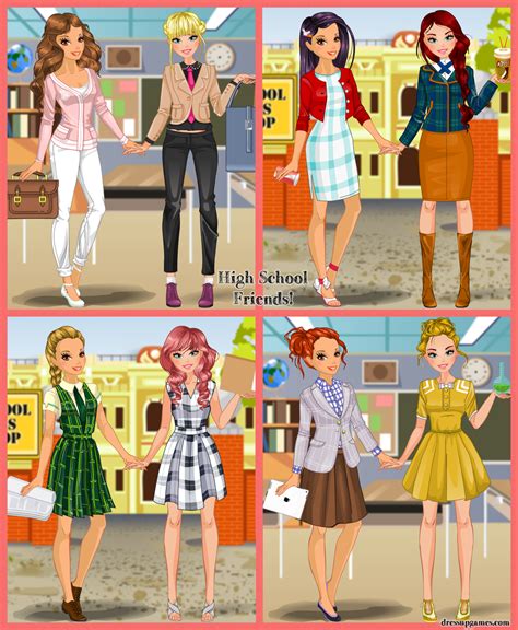 High School Friends Dress Up Game by DressUpGamescom on DeviantArt