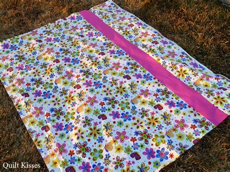 Quilt Kisses: Simple Pieced Backing Tutorial