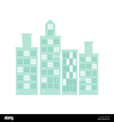 urban landscape with high skyscrapers Stock Vector Image & Art - Alamy