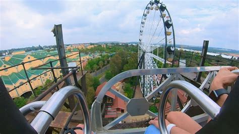 Gold Reef City Tower of TERROR roller coaster Front Row pov - YouTube