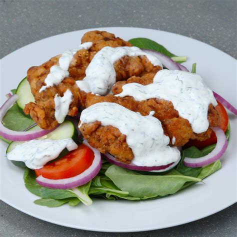 Buttermilk-fried Chicken Salad Recipe by Tasty