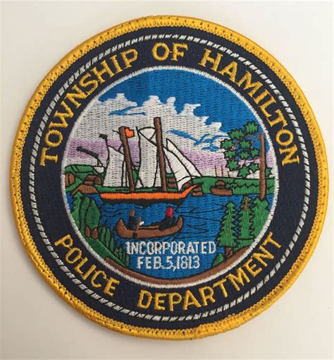 TOWNSHIP OF HAMILTON POLICE New Jersey NJ Patch (BOAT) | Police, Police patches, Patches