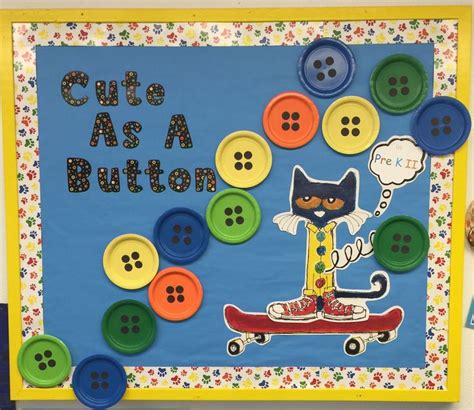 Pete the cat bulletin board | Pete the cat, Classroom crafts, Preschool ...