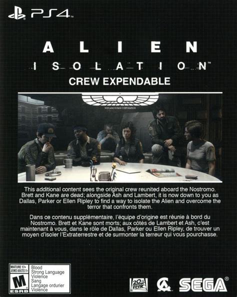 Alien: Isolation (Nostromo Edition) (2014) box cover art - MobyGames