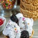 Easy No Churn Blackberry Ice Cream Recipe • Bake Me Some Sugar