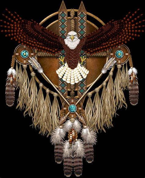 Bald Eagle Native American Mandala - Naumaddic Arts - Digital Art & AI ...