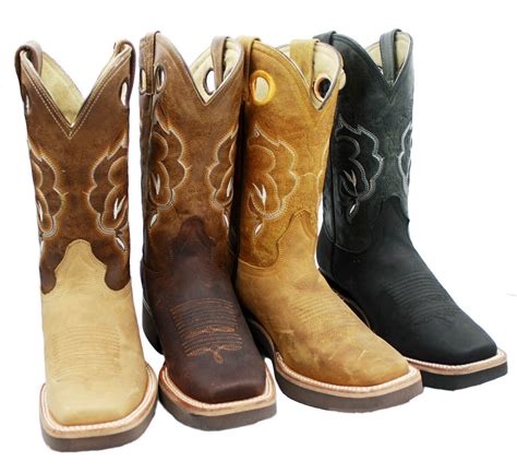 Men's Cowboy Genuine Rodeo Leather Boots Style DB-250 - Dona Michi Leather