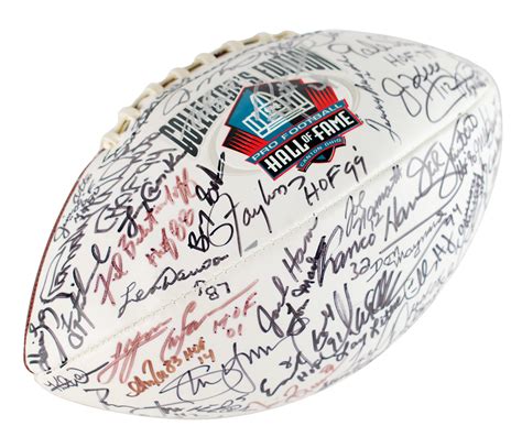 NFL Hall of Famers Signed Football | RR Auction