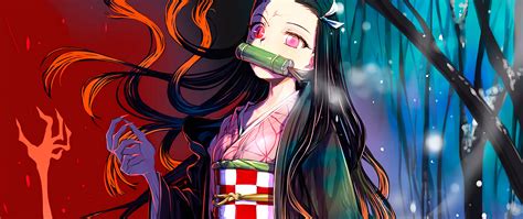 🔥 Download Nezuko Kamado Kimetsu No Yaiba 4k Wallpaper by @mingram47 ...