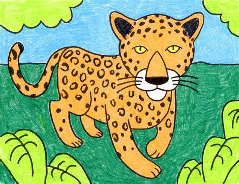 How to Draw a Jaguar · Art Projects for Kids