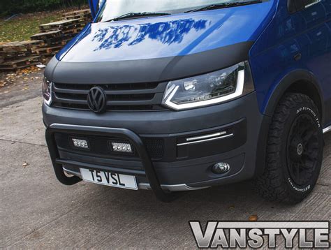 Black ABS Full Width Bonnet Protector - VW T5.1 2010 - 2015 - Vanstyle