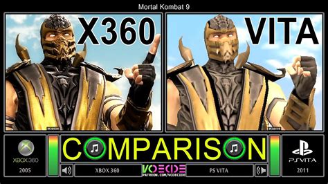 Mortal Kombat 9 (Xbox 360 vs PS Vita) Side by Side Comparison ...